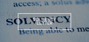 Solvency Letter